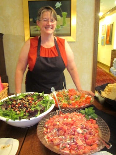 holly Holly Hambright's food was unique, brightly colored and deeply flavorful. She is an awesome caterer. (We called on her to do the Moxley Carmichael client party this year.)