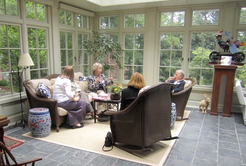 sunroom-eaters The sunroom lived up to its name!
