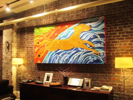 dog-art I love this painting. So happy!