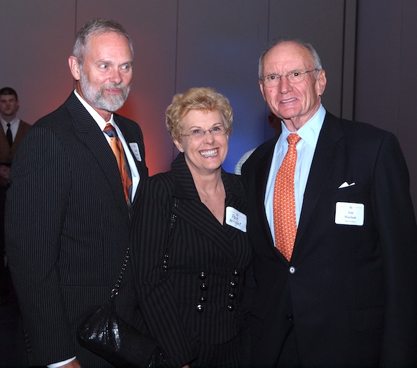 jah-and-wrights County Commissioner Dave Wright, left, with his wife, Pat, and Jim Haslam