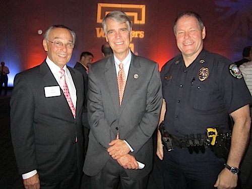 nick-varlan-rousch From left, Nick Cazana, U.S. Judge Tom Varlan, and Knoxville Police Chief David Rausch.