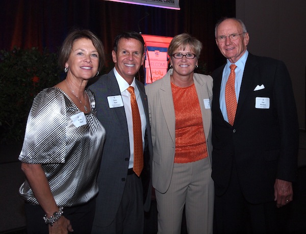 pam-and-dave-hart-holly-jah From left, Pam and UT Athletic Director Dave Hart, Warlick and Jim Haslam.