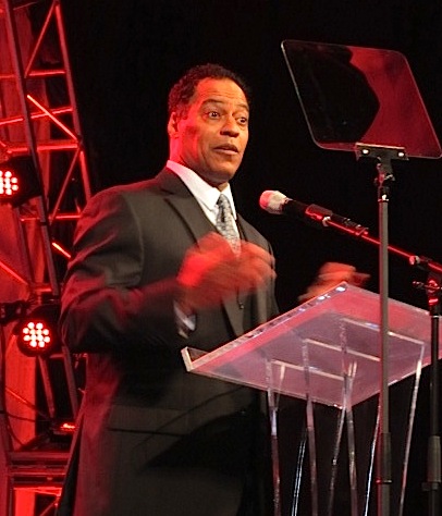 cozart Cylk Cozart accepting the award. He got a little choked up recognizing his mother, Bettie Ruth, who was sitting at a front table.