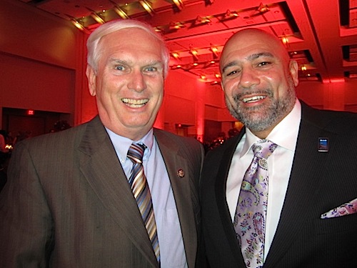 duncan-armstrong Meanwhile, out front at the Moxley Carmichael table, state Rep. Joe Armstrong stopped by to greet Congressman Jimmy Duncan.