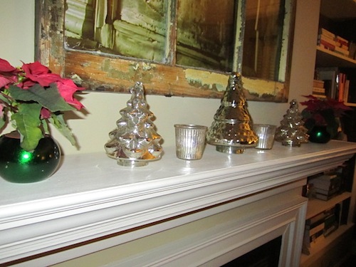 Gay describes her decorations as minimalist. These and a wreath on the door are the extent of it. The are very cool, though.