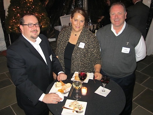 hitchcocks-and-stevens Robert Stevens, left, with Jennie and Alan Hitchcock