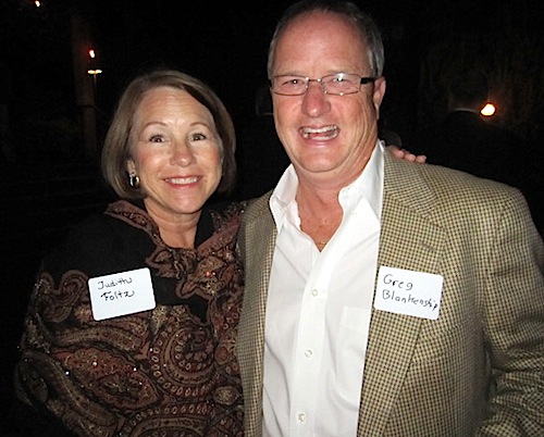judith-and-greg-blankenship Judith Foltz of the city of Knoxville's special events office with Greg Blankenship of Gregory's Greenhouse.