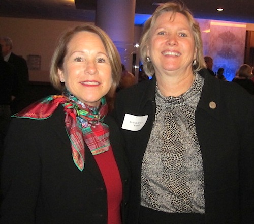 judith-beckyu Judith Foltz, left, and state Sen. Becky Massey