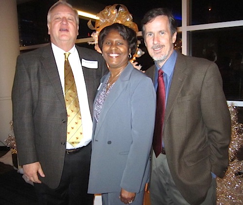 mike-avis-john Chamber CEO Mike Edwards, left, Avice Reid of the city of Knoxville, and downtown developer John Craig