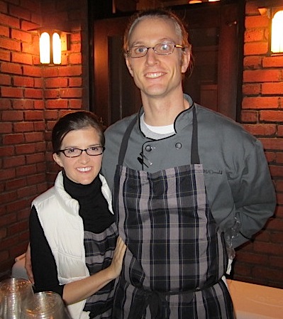 plaid-apron The soup was prepared and served by Bonni and Drew McDonald of The Plaid Apron.