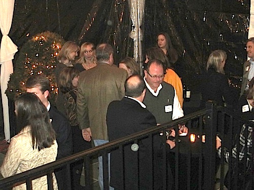 porch The event was a sell-out. Fortunately, a tent provided by All Occasions Party Rentals made the porch into a party area.