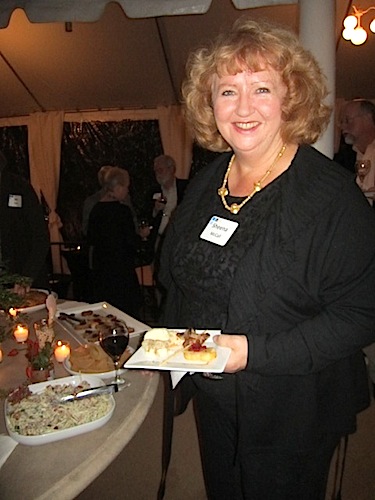 sheena Sheena McCall in the buffet line.
