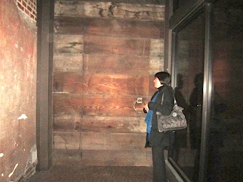alleia-door Here's the door to get in. Thankfully, Katie had been there before so she knew how to get in.