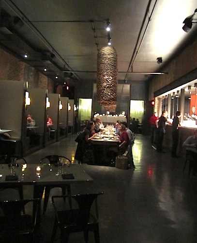 alleia-interior A lot of reviews describe the restaurant as "sexy." Here a view of the interior.