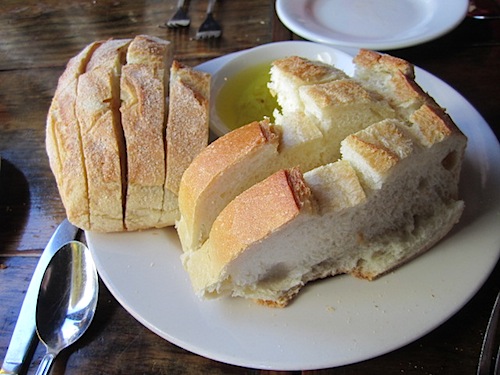 bread-at-tonys Another big hit. Even the bread was awesome at Tony's.