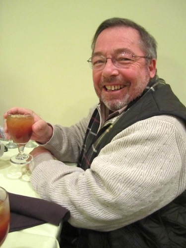 mikey Cheers, Michael. Oddly, when we first ordered Bloody Marys, the waitress told us the bar was closed. Thankfully, the manager agreed to open it after some prodding from Dawn! "There is not a restaurant in downtown where you can't get a Bloody Mary at brunch on New Year's!" she exclaimed.
