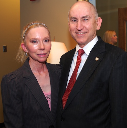 briggses County Commissioner Richard Briggs and his wife, Stephanie, created a stir because he had just announced that afternoon his intent to run against state Sen. Stacey Campfield.