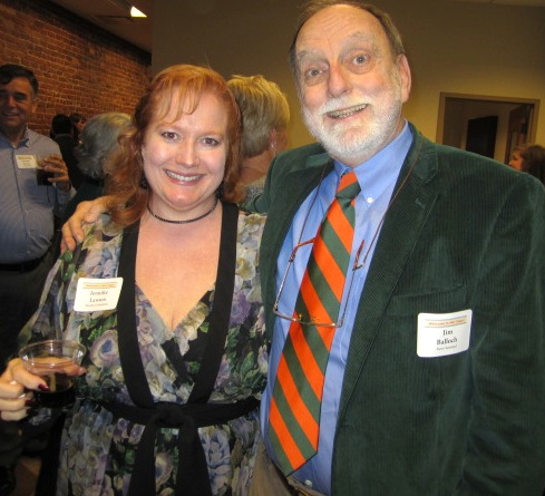 jennifer-and-balloch Moxley Carmichael's Jennifer Lawson used to work at the News Sentinel with reporter Jim Balloch.
