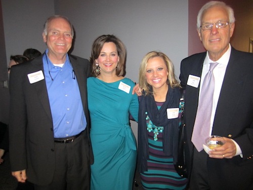 john-griess-moira-abby-jeff We had TV people, too! Here is Realtor John Griess, left, with Moira Kay, Abby Ham and Jeff Lee, all of WBIR-TV.