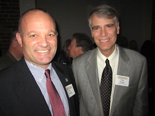 ken-and-tom Sevier County hotelier Ken Maples, left, with Federal Judge Tom Varlan.