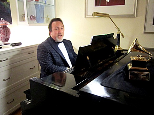 lucas-performing And then, Maestro Richman took to the piano and played Grammy-winning songs from throughout the years.