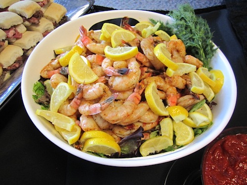 mandalay-bay-shrim Shrimp is a trademark of Moxley Carmichael client parties. We called these Mandalay Bay Shrimp to go with the theme.