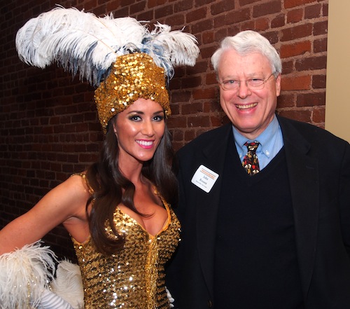 rosson-and-sg Guess who won the door prize! Municipal Judge John Rosson, pictured here with you-know-who.