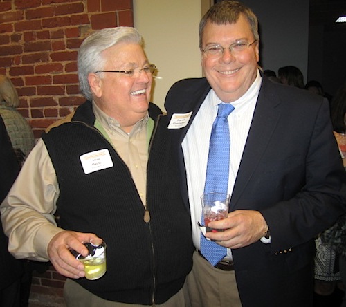 steve-patrick Steve Hunley, left, publisher of the Knox Focus, with Patrick Birmingham, publisher of the News Sentinel. See how the Mox Car party brings everyone together?