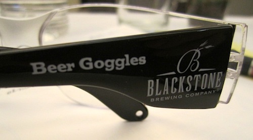 beer-goggles Everyone who tours Blackstone is given a pair of beer goggles. Even though our tour was a "virtual" tour, we still got the gogges!