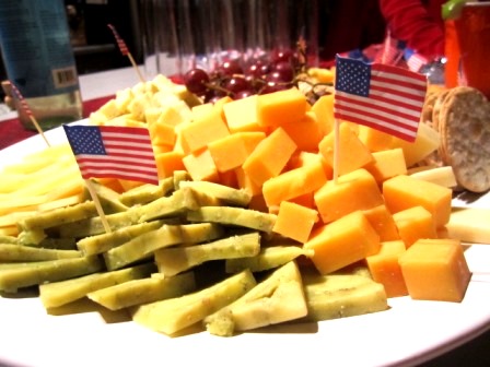 cheese Even the cheese plate upheld the theme of the evening.