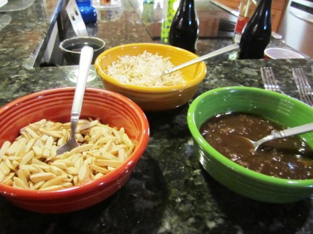 condiments-for-country-captain I love a dish that calls for adding your own condiments!