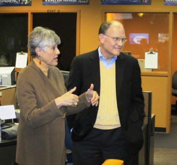 edye-and-jim-hart Edye Ellis and Jim Hart prior to show time.