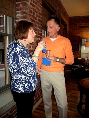 monique-tim Monique and Tim Young discussing some important issue, no doubt.