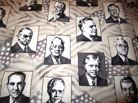 presidential-tablecloth Very appropriate for the occasion.