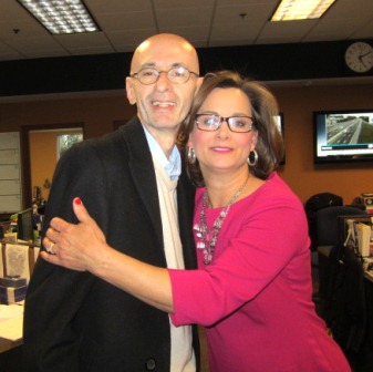 terry-and-moira The News Sentinel's TV writer, Terry Morrow, dropped by to check out the situation.