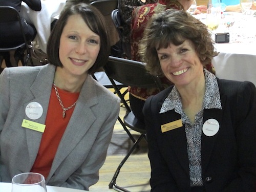 rachel-and-mary-sue Rachel Ford and Mary Sue Greiner, right, also with the Symphoy staff.