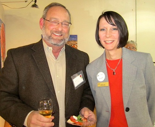 rachel-and-tom Rachel Ford, executive director of the Knoxville Symphony, with board member Tom Shaw.