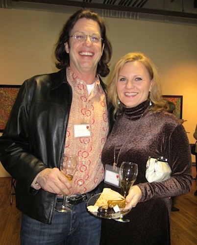rick-and-angela Rick Stone and Angela Howard enjoying a little bubbly with their tastings.