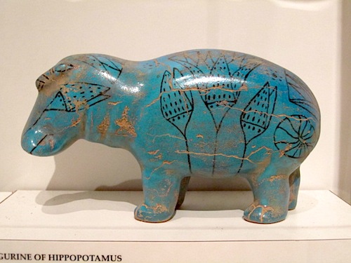 hippo This little hippo is in the Egyptian section of McClung.