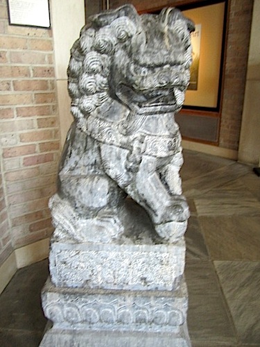 lions-of-fu One of the two Chinese Lions of Fu at McClung. It dates to the 19th century.