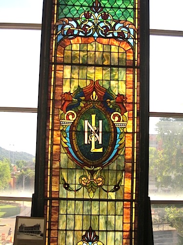 ln-glass Stained glass from Knoxville's L&N Depot. I was partial to this because Alan and I had our rehearsal dinner at the L&N Station.