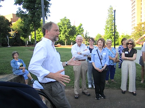 neely-talking-2 Jack Neely is a great guide. He is very familiar with his topics, but also knows to share the little fascinating details that folks will find interesting.