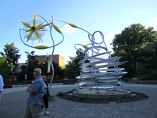 sculpture-outside-cbt Neely didn't say anything about this controversial sculpture outside Clarence Brown Theatre. Folks either love it or hate it. I'm in the "love it" camp.