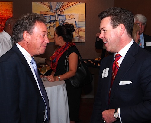 Bob Griffitts, left, of Conressman Duncan's office with Cliff Hawks, president and CEO of Cherokee Farm Development Corporation