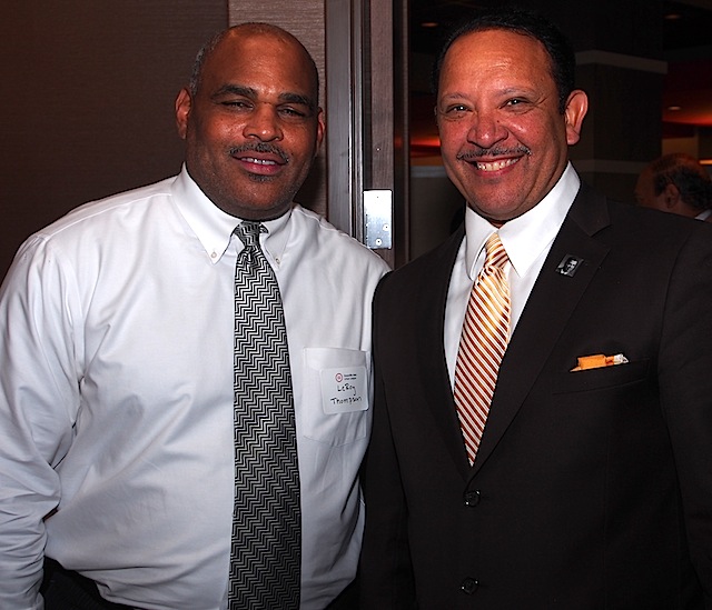LeRoy Thompson of the Tennessee Department of Economic and Community Development, with Morial.