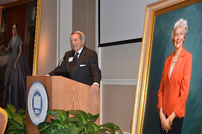 Dr. Frank Gray made some remarks beside the portrait that was the real reason for the occasion.