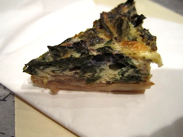 Mixed greens and carmelized onion tartlettes were the first course at the Raise the Roots dinner.