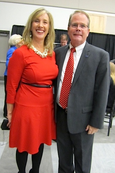 Lisa Hurst, president and CEO of the Boys & Girls Clubs of the Tennessee Valley, and Ben Landers, president and CEO of the United Way of Greater Knoxville.