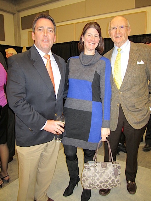 Jim Haslam, right, with Kristin and Eric Seabrook. She is the legal counsel for Pilot Flying J.