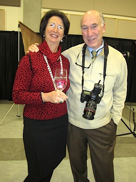 Here's Sharon Pryse with that photographer, Charlie Brooks.